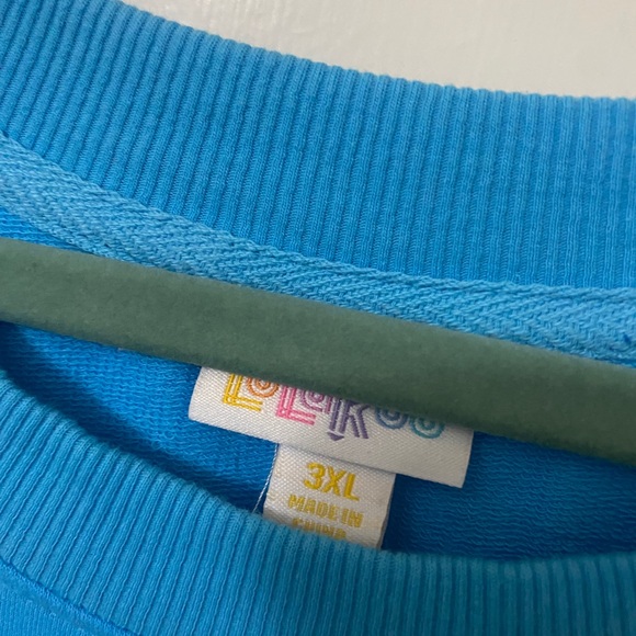 Lularoe Hannah Crewneck - 3X Sky Blue - Picture 2 of 4